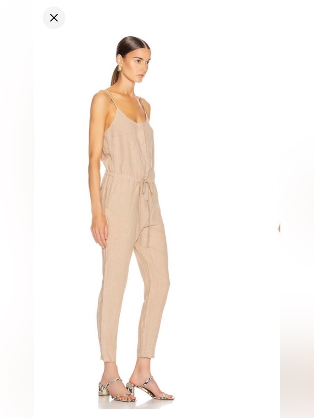 Enza Costa Linen Jumpsuit M